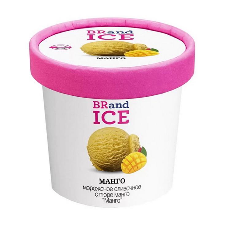 Мороженое пломбир BRandICE манго танго 60 гр., пластиковый стакан