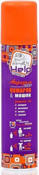 Аэрозоль от комаров и мошек репеллентный, Help, 75 мл., аэрозольная упаковка