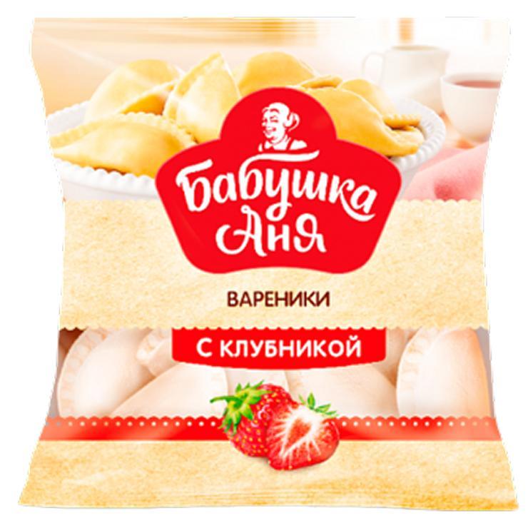 Вареники Бабушка Аня с клубникой 430 гр., пакет