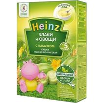 Каша Heinz Злаки и овощи пшенично-рисовая с кабачком безмолочная с 5 месяцев