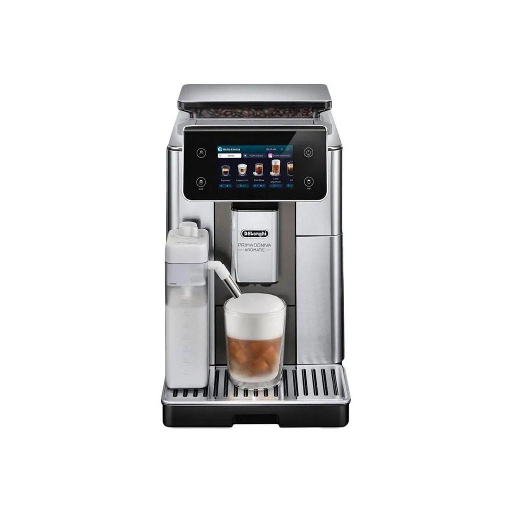 Кофемашина автоматическая DeLonghi ECAM630.75.TM, 19Бар, с автоматическим капучинатором, черный/серебристый