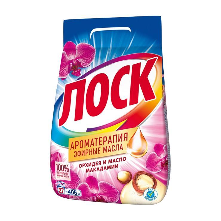 Стиральный порошок Лоск орхидея и масло макадамии, 4,05 кг., флоу-пак