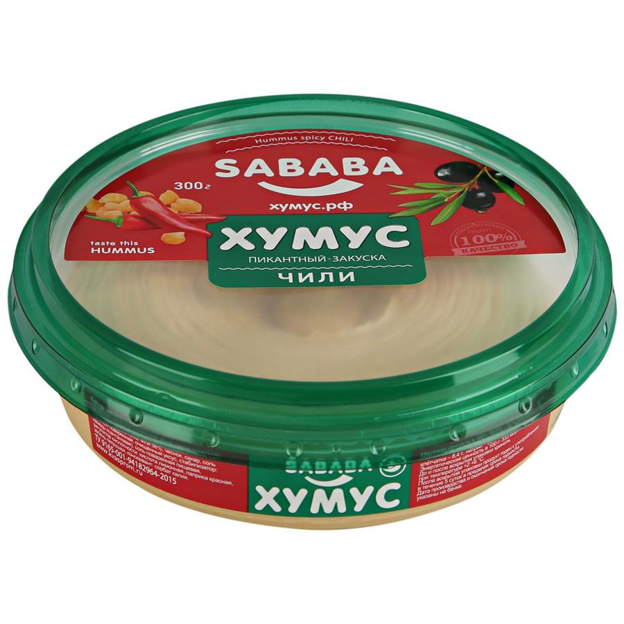 Хумус Sababa Чили пикантный, 300 гр., пластиковый контейнер