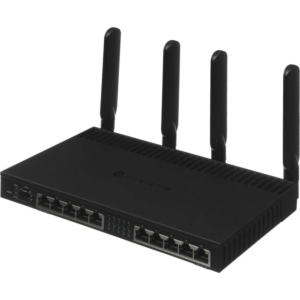 Wi-Fi роутер MIKROTIK RB4011iGS+5HacQ2HnD-IN, Wi-Fi 5, AC2000, 2.4/5ГГц, 10 LAN, 1xSFP+, черный
