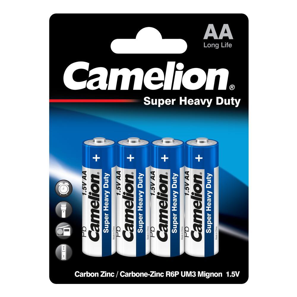 Батарейка Camelion R6 BL-4 1.5В 4 штуки, блистер