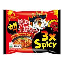 Лапша Samyang Buldak Hot Chicken Flavor Ramen 3x Spicy 140 гр., флоу-пак