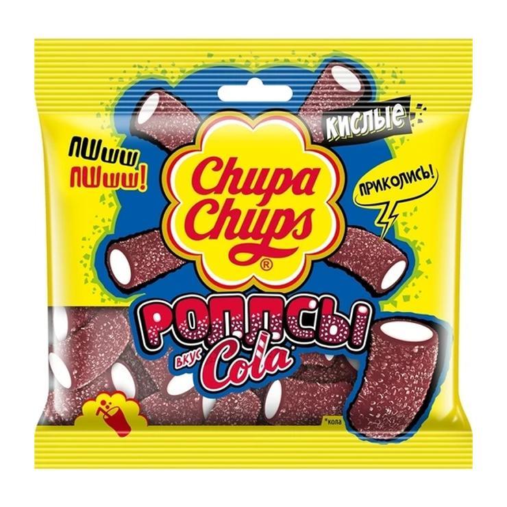 Мармелад жевательный Chupa Chups роллсы кола 150 гр., флоу-пак