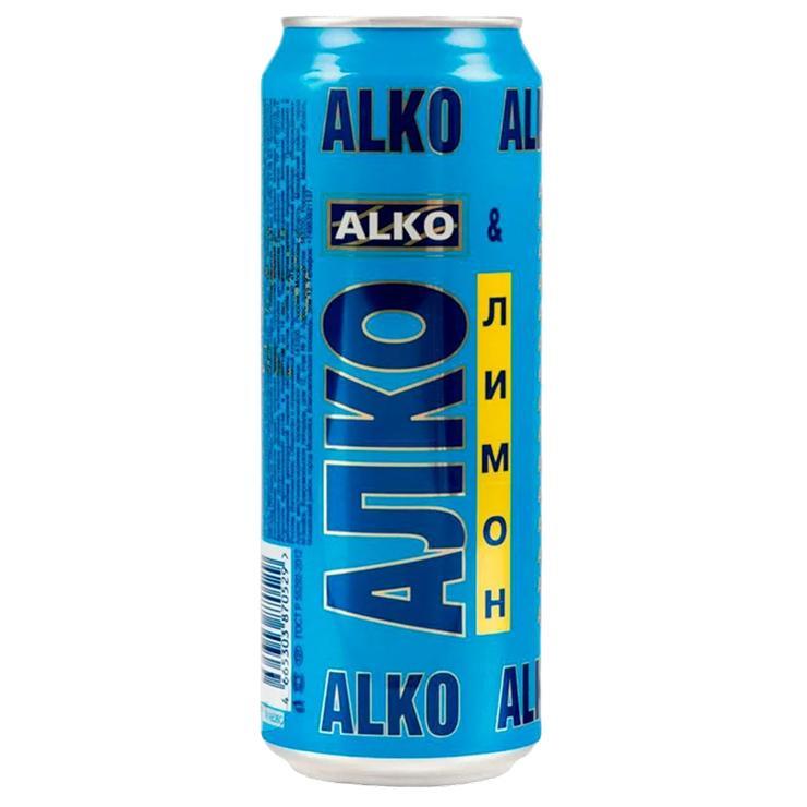 Напиток пивной ALKO лимон 6,9% 500 мл., ж/б