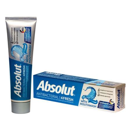 Зубная паста Absolut 4Fresh Антибактериальная 110 гр., картон