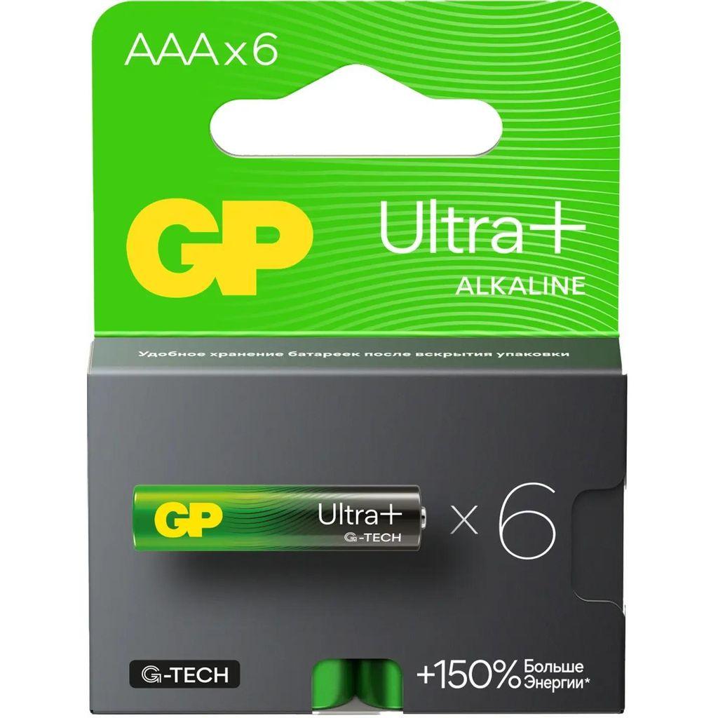 Батарейка AAA GP Ultra Plus Alkaline 24AUPA21-2CRB6, 6 шт.