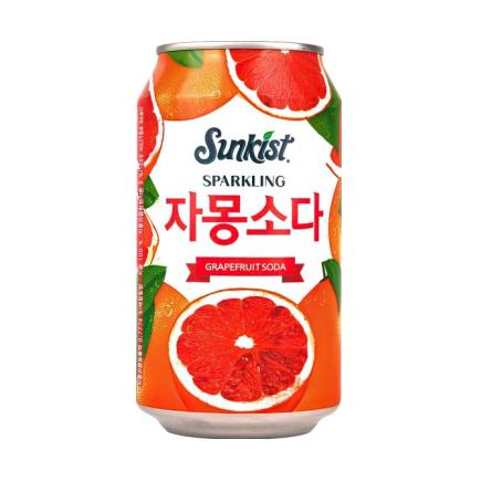 Напиток газированный Sunkist Grapefruit Soda 355 мл., ж/б