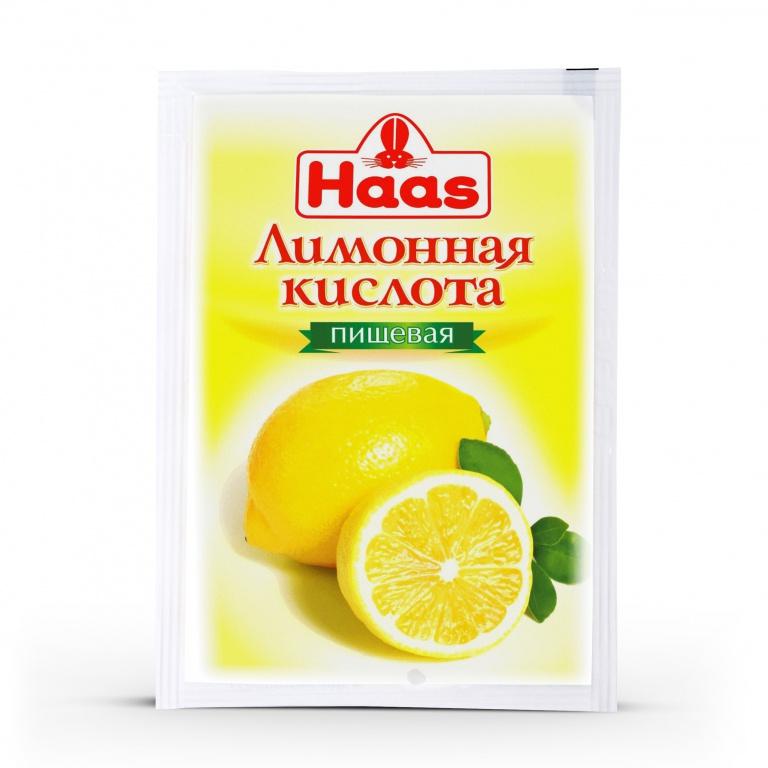 Кислота Haas лимонная пищевая 10 гр., саше