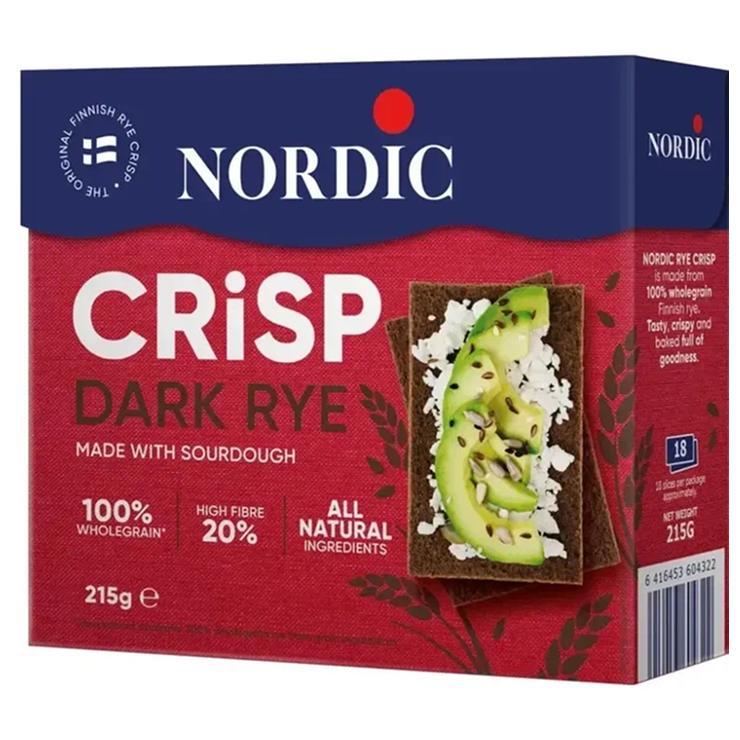 Хлебцы Nordic crisp dark rye темные ржаные 200 гр., картон