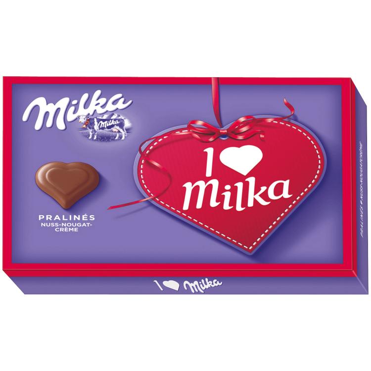 Конфеты Milka I Love Hazelnut 110 гр., картон