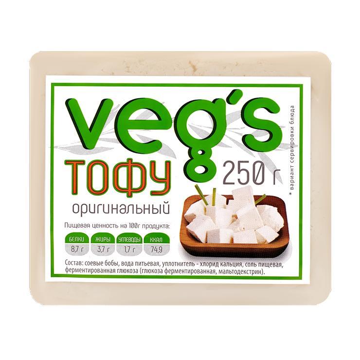 Тофу Veg's оригинальный 250 гр., в/у