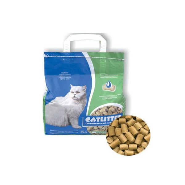 Наполнитель Catlitter древесные гранулы 8 мм 20 кг., пакет