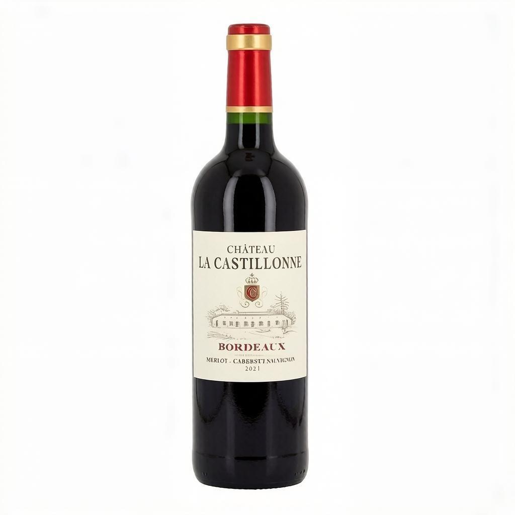 Вино Chateau La Castillonne Bordeaux красное сухое 13% Франция 750 мл., стекло