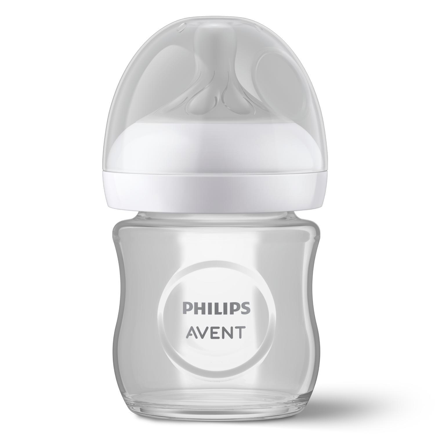 Cтеклянная бутылочка для кормления Philips Avent Natural Response SCY930/01, 120 мл, 1 шт, 0 мес+, картон