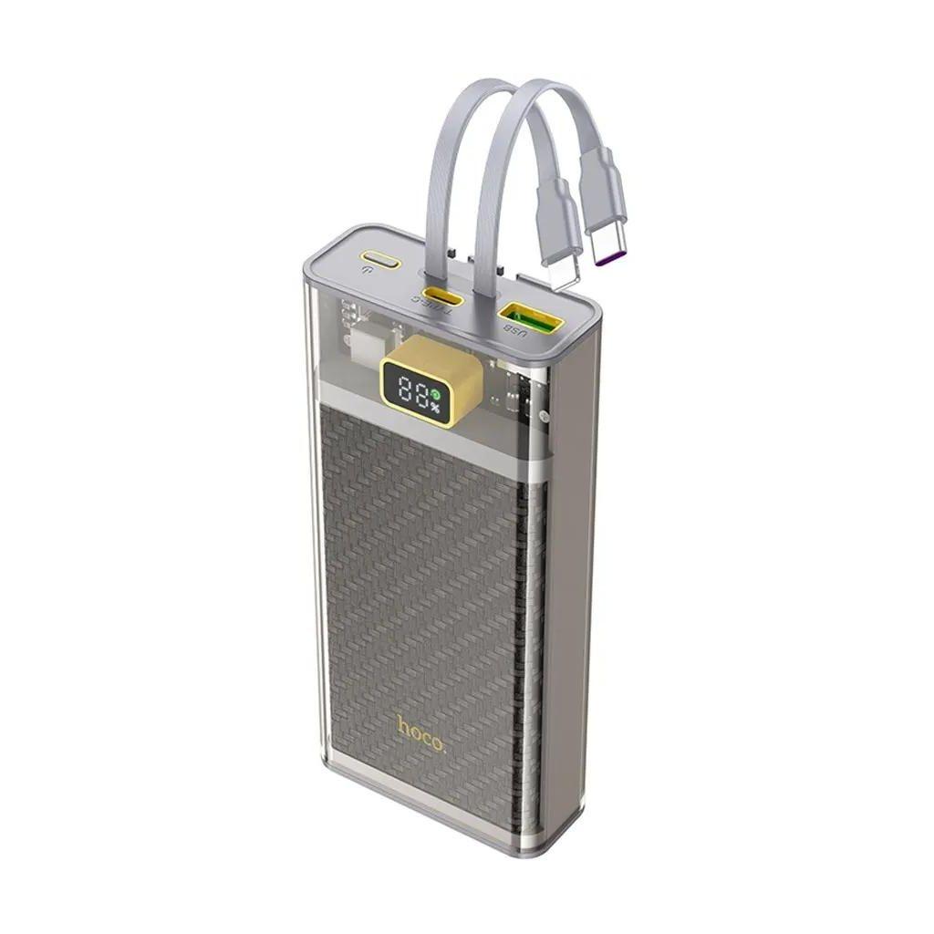 Внешний аккумулятор (Power Bank) Hoco J104A, 20000мAч, серый