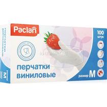Перчатки Paclan виниловые размер М