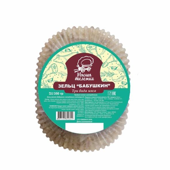 Зельц Мясная тележка бабушкин 350 гр., пластиковая упаковка