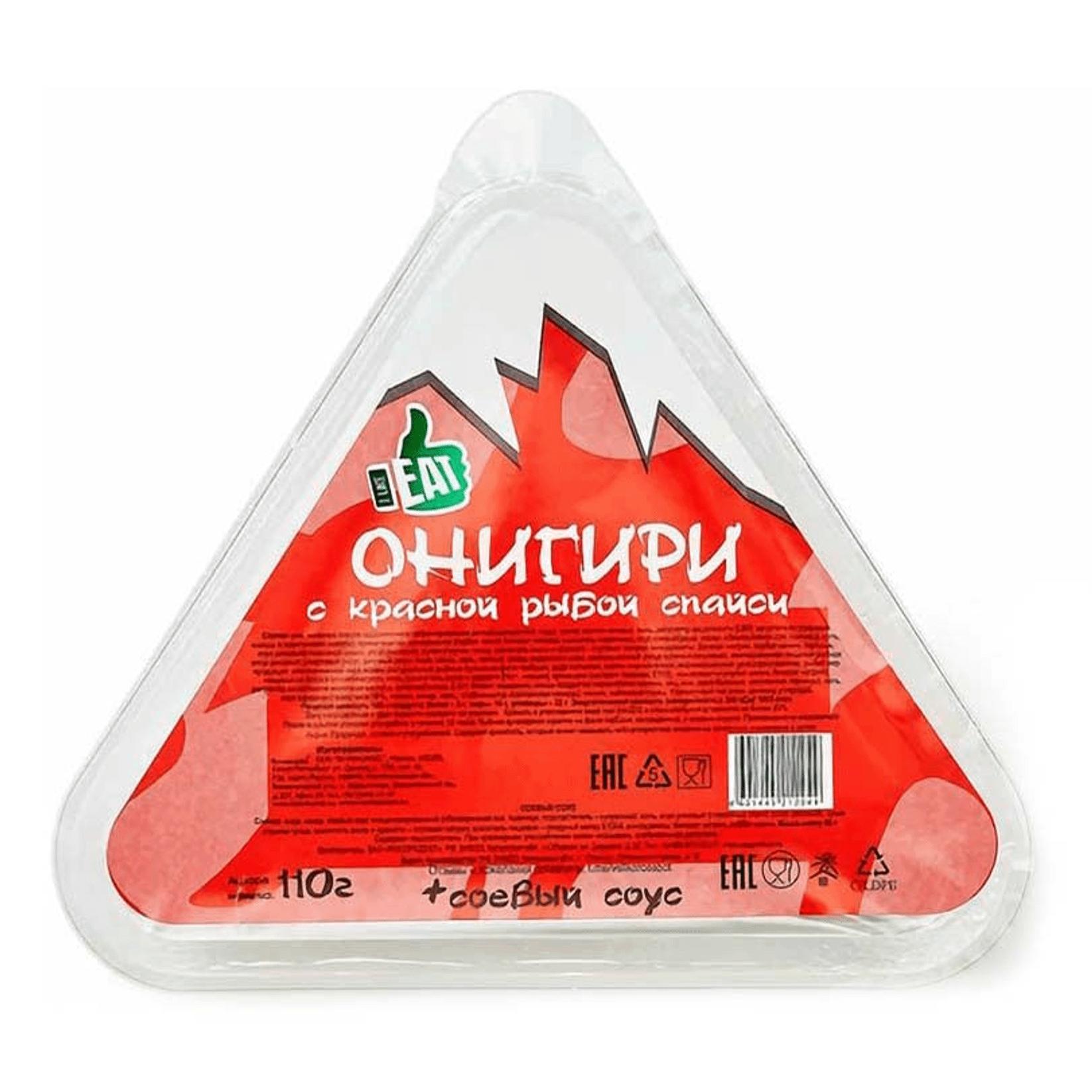 Онигири I like eat с красной рыбой спайси 110 гр., пластиковая упаковка
