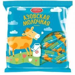 Конфеты Азовская КФ Азовская молочная в глазури со вкусом шоколада 300 гр., флоу-пак