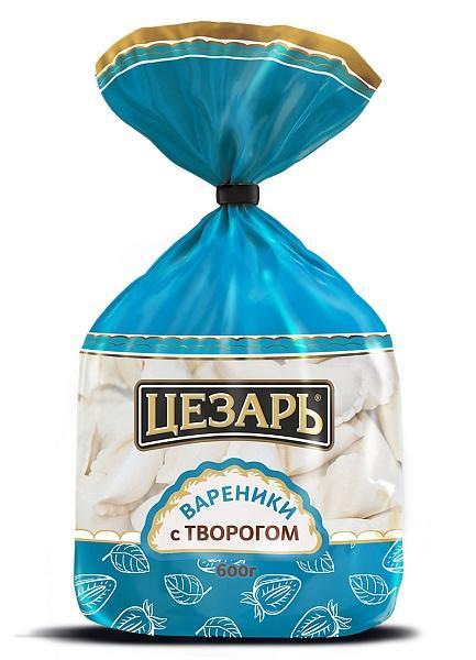 Вареники Цезарь с творогом, 600 гр., флоу-пак