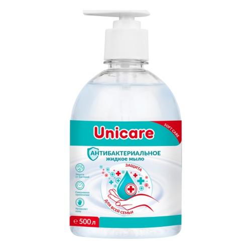 Мыло жидкое антибактериальное UNICARE 500 мл., флакон с дозатором