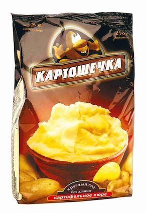 Пюре Картошечка картофельное быстрого приготовления 250 гр., флоу-пак