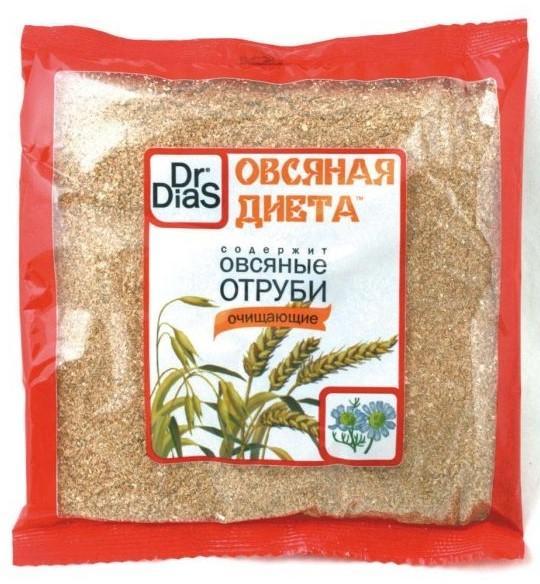 Отруби Dr.Dias Овсяные очищающие 200 гр., флоу-пак
