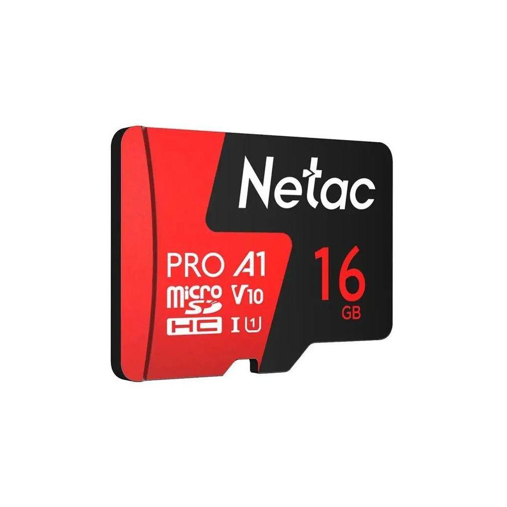 Карта памяти microSDHC UHS-I U1 NETAC P500 Extreme Pro 16 ГБ, 90 МБ/с, Class 10, NT02P500PRO-016G-S, 1 шт., без адаптера