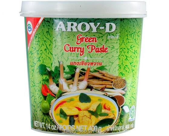 Паста карри AROY-D зеленая 400 гр., ПЭТ