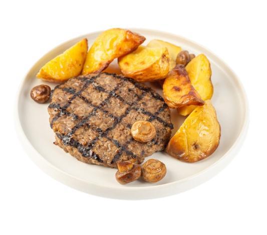 Бифштекс ВкусВилл из говядины с картофелем 250 гр., лоток