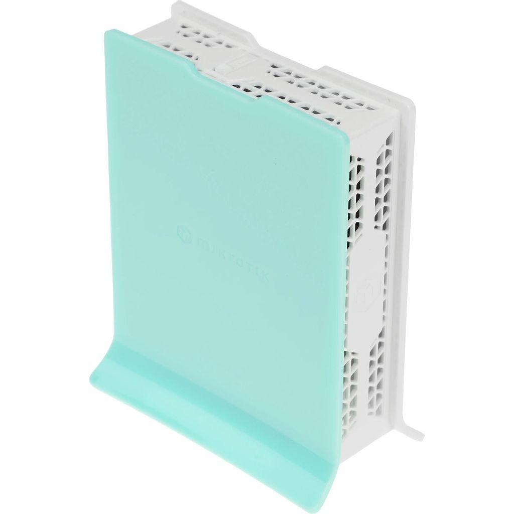 Wi-Fi роутер MIKROTIK hAP ax lite, Wi-Fi 6, AX600, 2.4ГГц, 4 LAN, голубой [l41g-2axd]