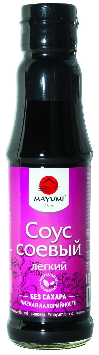 Соус соевый Mayumi легкий 180 мл., стекло