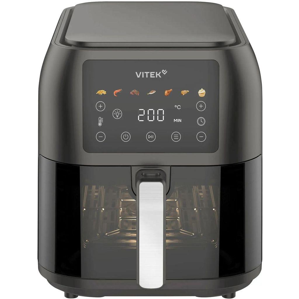 Аэрогриль Vitek VT-AF8001, темно-серый/черный