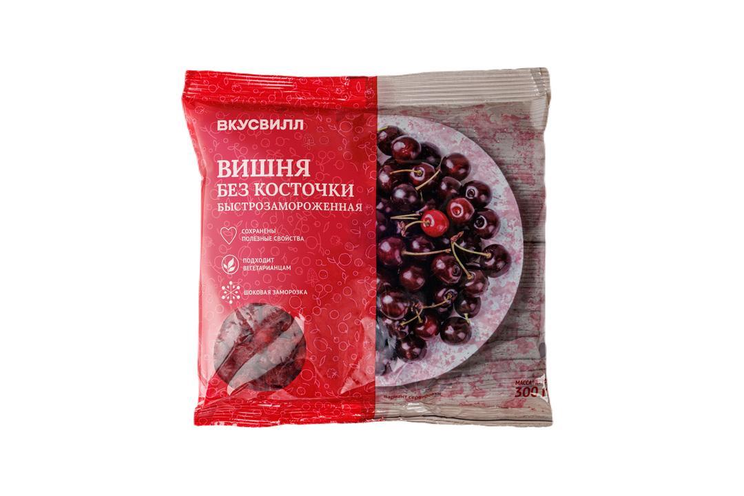 Вишня ВкусВилл без косточки свежезамороженная, 300 гр., картон