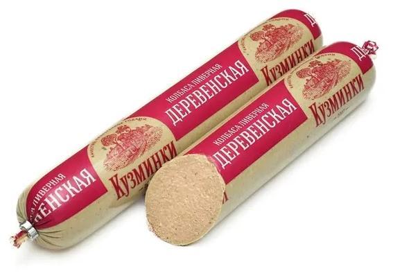 Колбаса Кузминки ливерная деревенская 350 гр., полиамид