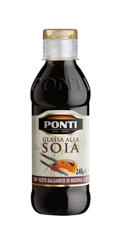 Топпинг соевый PONTI Glassa alla soia Модены 200 мл., ПЭТ