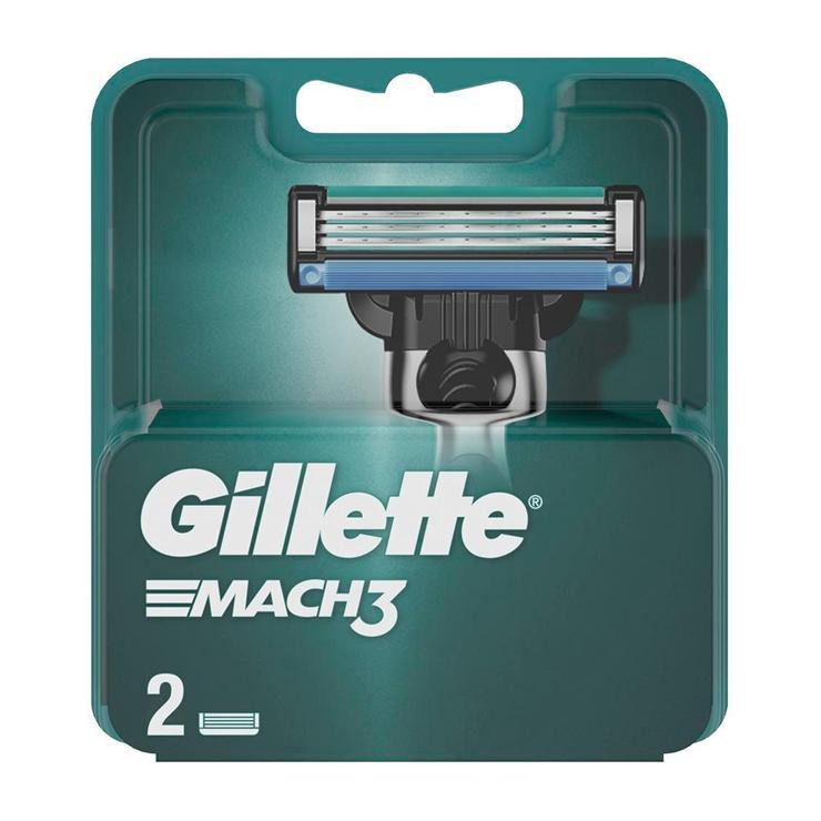 Кассеты сменные для бритья Gillette Mach3 Gillette 2 штуки, блистер