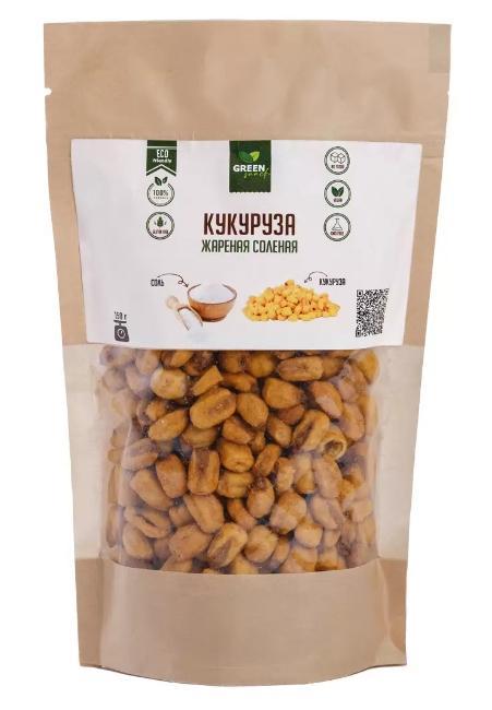 Кукуруза Green Snack жареная соленая 150 гр., крафт