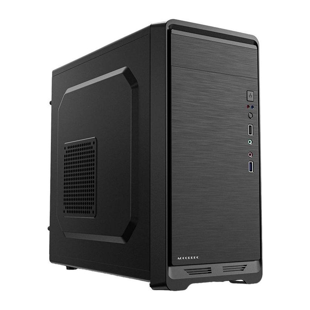 Корпус mATX ACCORD ACC-811, Mini-Tower, без БП, черный