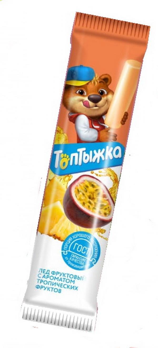 Мороженое лед Село Зелёное тропик топтыжка 50 гр., флоу-пак