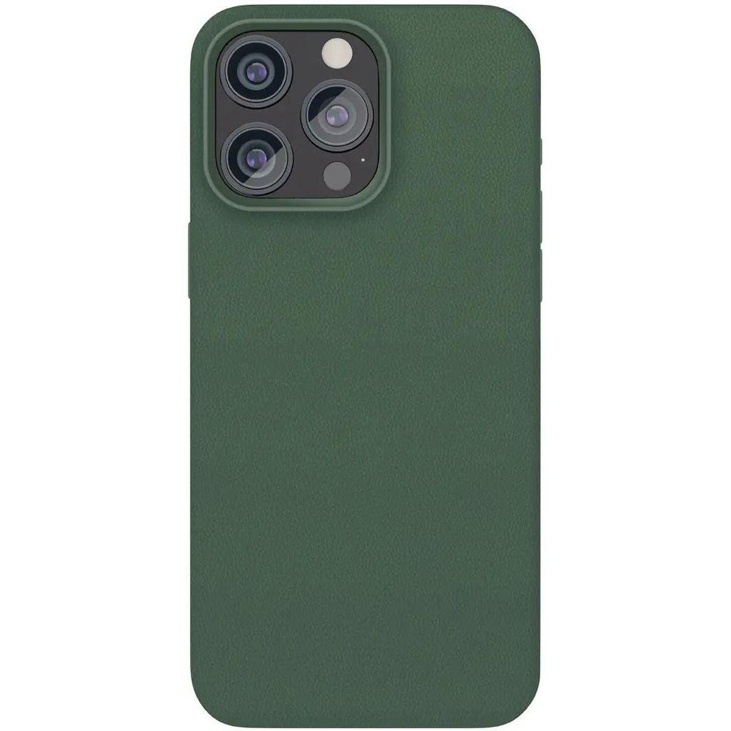 Чехол (клип-кейс) VLP Ecopelle Case, для Apple iPhone 15 Pro, темно-зеленый [10513009]