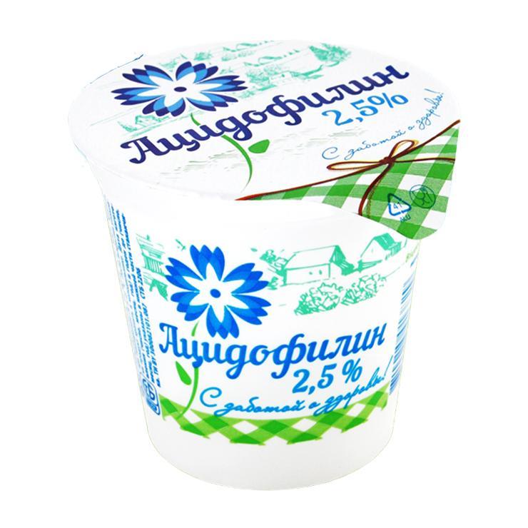 Ацидофилин Витебское молоко 2,5% 150 гр., стакан