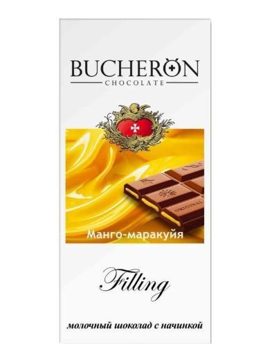 Шоколад Bucheron Filling молочный с начинкой манго маракуйя 85 гр., картон