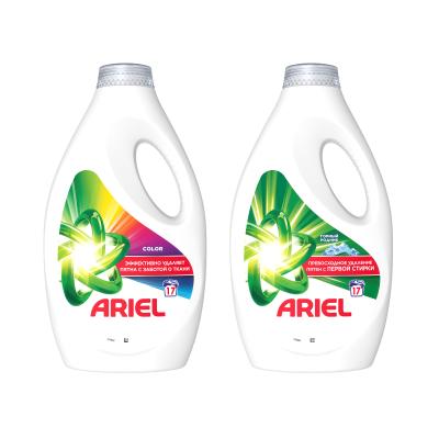 Гель для стирки Ariel color жидкий горный родник 2 шт., 3,12 л., флакон
