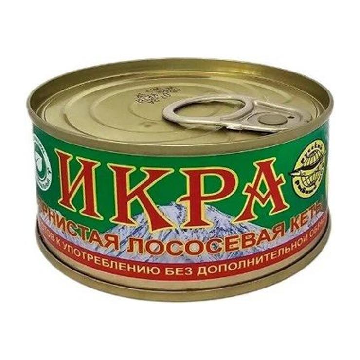 Икра Русский Рыбный Мир кеты лососевая 140 гр., ж/б
