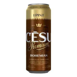 Пиво Cesu Premium Bohemian темное фильтрованное пастеризованное 4,5% 568 мл., стекло